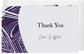 'Batik Inspired Pattern' Wedding Thank You Note