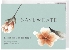 'Floating Flowers' Wedding Save the Date