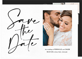 'At Last' Wedding Save the Date