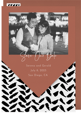 'Pointed Herring' Wedding Save the Date