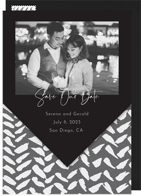 'Pointed Herring' Wedding Save the Date