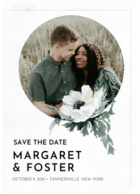 'Gilded Full Moon' Wedding Save the Date