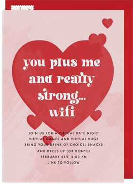 'Strong WiFi' Valentine's Day Invitation