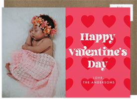 'Valentine Grid' Valentine's Day Card