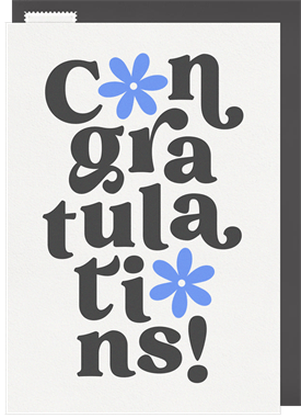 'Blooming Congratulations' Congratulations Card