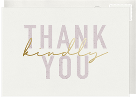 'Kind Words' Thank You Cards Card