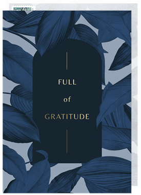 'Leaves of Gratitude' Business Thanksgiving Card