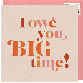 'Big Time' Thank You Cards Card