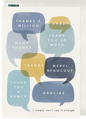 'A Whole Lot of Thanks' Thank You Cards Card