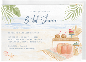 'Boho Beach Party' Bridal Shower Invitation