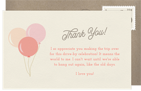'Vintage Beetle' Baby Shower Thank You Note