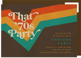 'That 70s Party' Entertaining Invitation