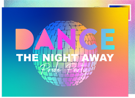 'Disco Dance Party' Pride Invitation