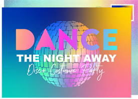 'Disco Dance Party' Entertaining Invitation