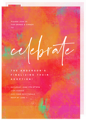 'Bright Celebration' Party Invitation