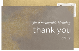 'Steam' Adult Birthday Thank You Note
