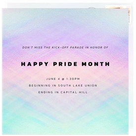 'Halo' Pride Invitation