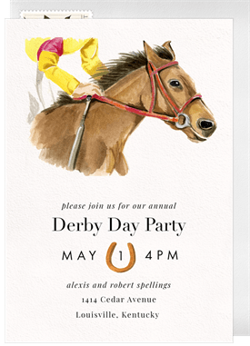 'Derby Day' Entertaining Invitation