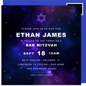 'Galaxy Quest' Bar Mitzvah Invitation