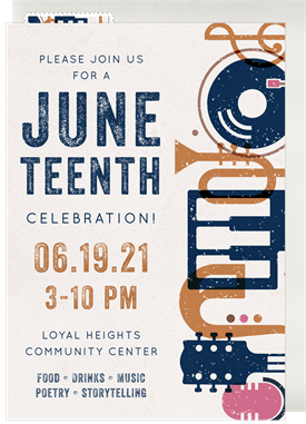 'Music Celebration' Juneteenth Invitation