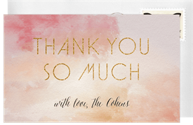 'Glitter Bat Mitzvah' Bat Mitzvah Thank You Note