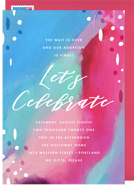 'Painterly Pattern' Party Invitation
