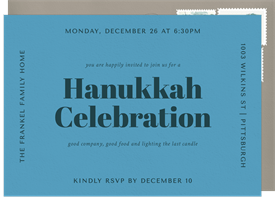 'Emboldened' Hanukkah Invitation