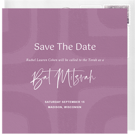 'Strokes Of Life' Bat Mitzvah Save the Date