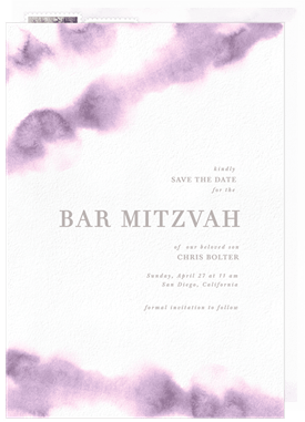 'Shibori Waves' Bar Mitzvah Save the Date