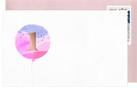 'Balloon Fun' Kids Birthday Thank You Note