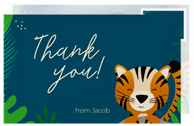 'Wild Tiger' Kids Birthday Thank You Note