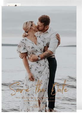 'Signature Names' Wedding Save the Date
