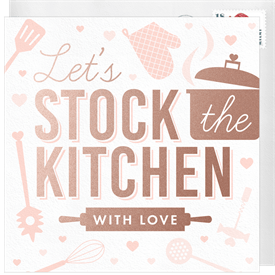'Stock The Kitchen' Nesting Party Invitation