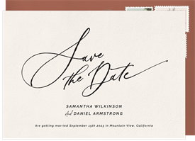 'Inked Vow' Wedding Save the Date