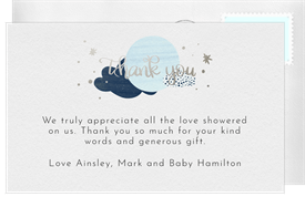 'Lettered Twinkle Twinkle' Baby Shower Thank You Note