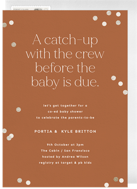 'The Crew' Baby Shower Invitation