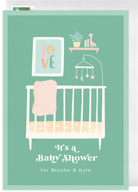 'Nursery Scene' Baby Shower Invitation
