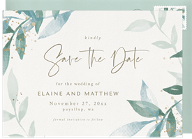'Whimsical Watercolor' Wedding Save the Date