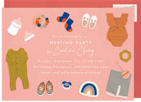 'Baby Bounty' Nesting Party Invitation