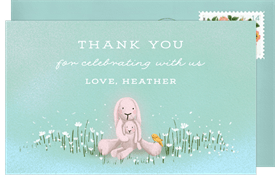 'Some Bunny' Baby Shower Thank You Note
