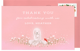 'Some Bunny' Baby Shower Thank You Note