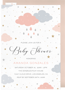 'Twinkly Shower' Baby Shower Invitation