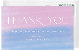 'Calm Water' Gender Reveal Thank You Note