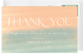 'Calm Water' Gender Reveal Thank You Note