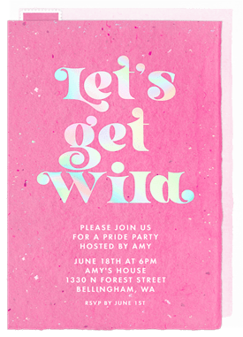 'Wild Party' Pride Invitation