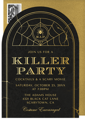 'Killer Party' Halloween Invitation