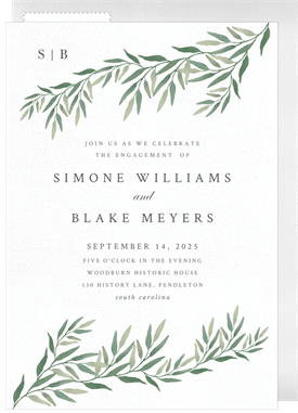 'Wispy Weeping Willow' Party Invitation