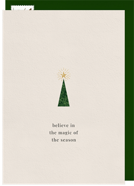 'Simple Little Tree' Holiday Greetings Card