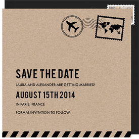 'Airmail' Wedding Save the Date