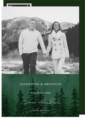 'Jewel Tone Forest' Wedding Save the Date
